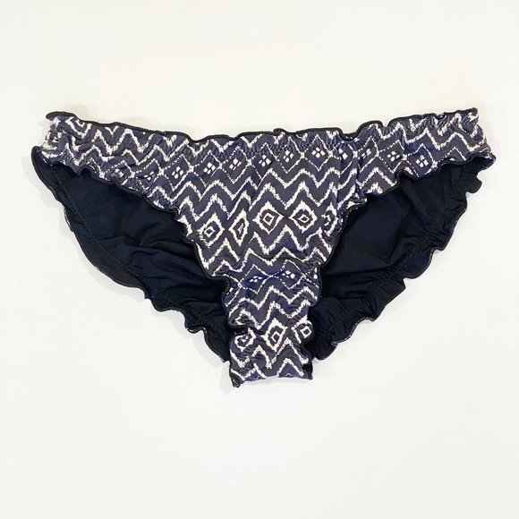 Eberjey black Zen flutter bikini bottom S & L - Picture 1 of 7